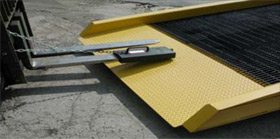 mobile yard ramps can be moved with forklifts