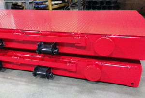 pallet for rebar with ratcheting system