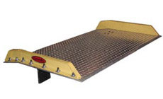 Aluminum Dock Boards with bolt-on steel curbs