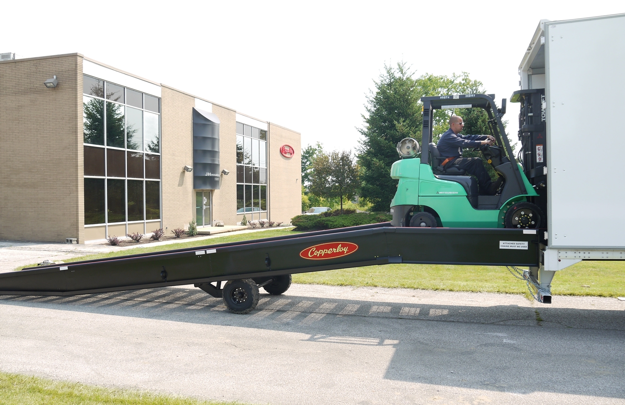 faster, safer loading dock ramp